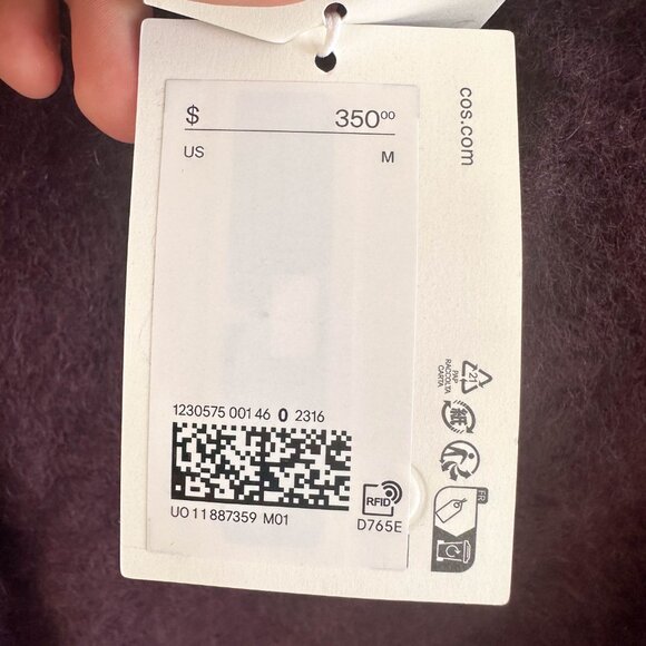 COS - BRUSHED-CASHMERE TURTLENECK JUMPER - Picture 4 of 6